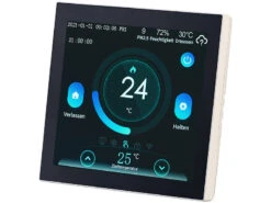 Revolt Funkthermostat:WLAN-Fußbodenheizung-Thermostat Mit Touchdisplay, Feinstaub-Anzeige 26 Revolt Funkthermostat:WLAN-Fußbodenheizung-Thermostat Mit Touchdisplay, Feinstaub-Anzeige -Einrichtungsgeschäft zx7209 0