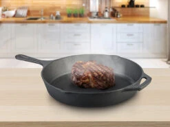 TS Bratpfanne Induktion:4er-Set Gusseisen-Pfannen Mit Je 1x Ø 12,5 / 16,5 / 21 Und 30 Cm -Einrichtungsgeschäft zx7212 3 1