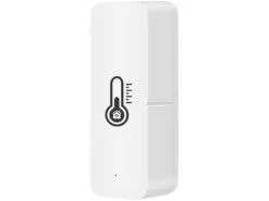 Luminea Home Control ZigBee Hygrometer:2er-Set ZigBee-Temperatur- & Luftfeuchtigkeits-Sensoren Mit App -Einrichtungsgeschäft zx7227 0