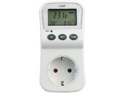 Revolt Stromzähler Messgerät:2er-Set Energiekosten-Messer & Stromverbrauchs-Zähler, 2 Tarife -Einrichtungsgeschäft zx7233 2 1