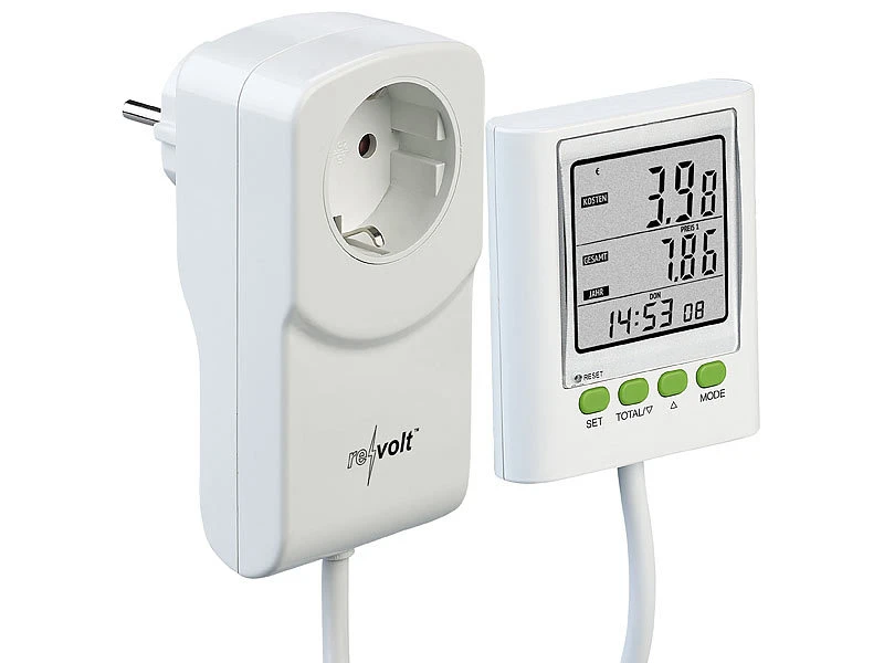Revolt Energiemesser:Digitaler Energiekosten-Messer & Strom-Zähler, 2 Tarife, CO2-Anzeige 3 Revolt Energiemesser:Digitaler Energiekosten-Messer & Strom-Zähler, 2 Tarife, CO2-Anzeige