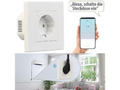 Luminea Home Control Amazon Alexa Steckdose:5er-Set WLAN-Unterputz-Steckdosen Mit Verbrauch-Messung, App, 3.680 W 22 Luminea Home Control Amazon Alexa Steckdose:5er-Set WLAN-Unterputz-Steckdosen Mit Verbrauch-Messung, App, 3.680 W -Einrichtungsgeschäft zx7315 15