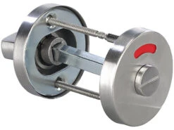 AGT Türbeschläge WC:Edelstahl-Rosetten-Set Für Bad & WC, Drehknopf, Rund, 2er-Set -Einrichtungsgeschäft zx7325 0