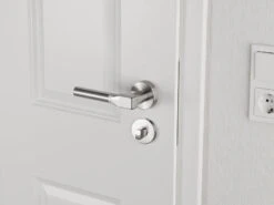 AGT Türbeschläge WC:Edelstahl-Rosetten-Set Für Bad & WC, Drehknopf, Rund, 2er-Set -Einrichtungsgeschäft zx7325 3