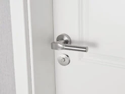 AGT Türbeschläge WC:Edelstahl-Rosetten-Set Für Bad & WC, Drehknopf, Rund, 2er-Set -Einrichtungsgeschäft zx7325 4