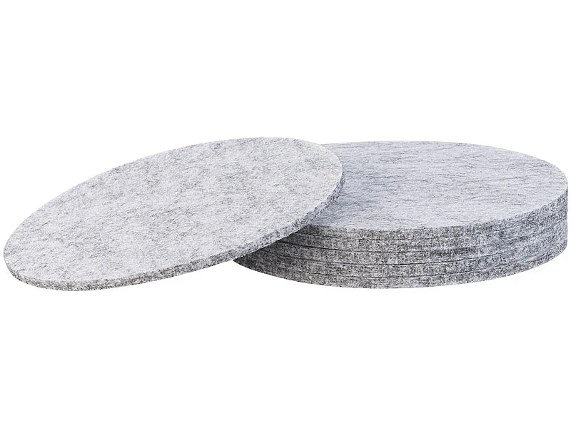 Rosenstein & Söhne Untersetzer Für Teller:12er-Filz-Set: 6 Matten Mit 45x30cm & 6 Untersetzer M. 10cm, Hellgrau 11 Rosenstein & Söhne Untersetzer Für Teller:12er-Filz-Set: 6 Matten Mit 45x30cm & 6 Untersetzer M. 10cm, Hellgrau – Bild 9