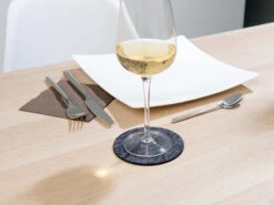 Rosenstein & Söhne Flaschen Untersetzer:12er-Set Abwaschbare Univeral-Filz-Untersetzer, Dunkelgrau, Ø 10 Cm -Einrichtungsgeschäft zx8051 3