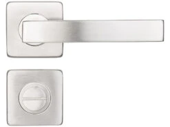 AGT Türbeschlag Rostfrei:8er-Set Edelstahl-Türbeschläge Für Alle Innen-Türen, Mit 8 Türklinken -Einrichtungsgeschäft zx8081 3