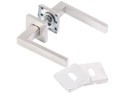 AGT Türbeschlag Rostfrei:8er-Set Edelstahl-Türbeschläge Für Alle Innen-Türen, Mit 8 Türklinken -Einrichtungsgeschäft zx8083 2