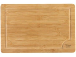 Rosenstein & Söhne Schneidbretter:2er-Set Bambus-Schneidebretter Mit Saftrille, 38 X 25 Cm -Einrichtungsgeschäft zx8126 1